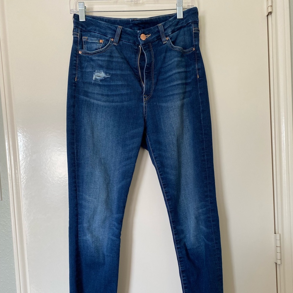 H&M &denim high rise skinny jeans